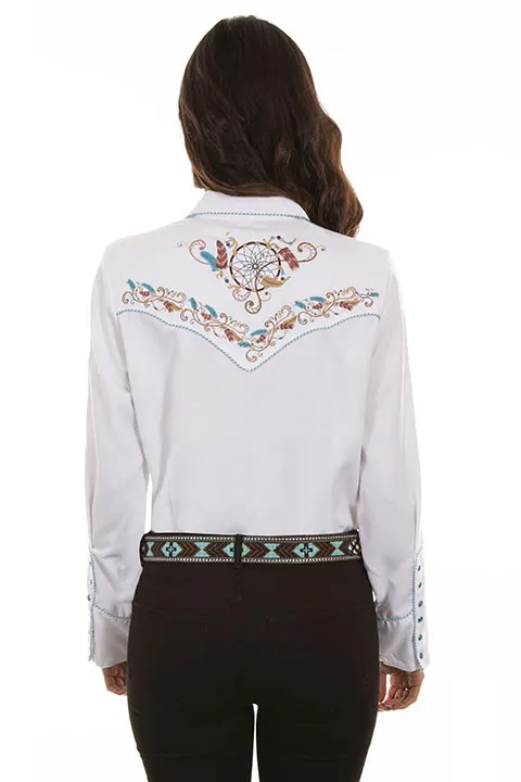 Scully Leathers Women's Western Embroidered Shirt