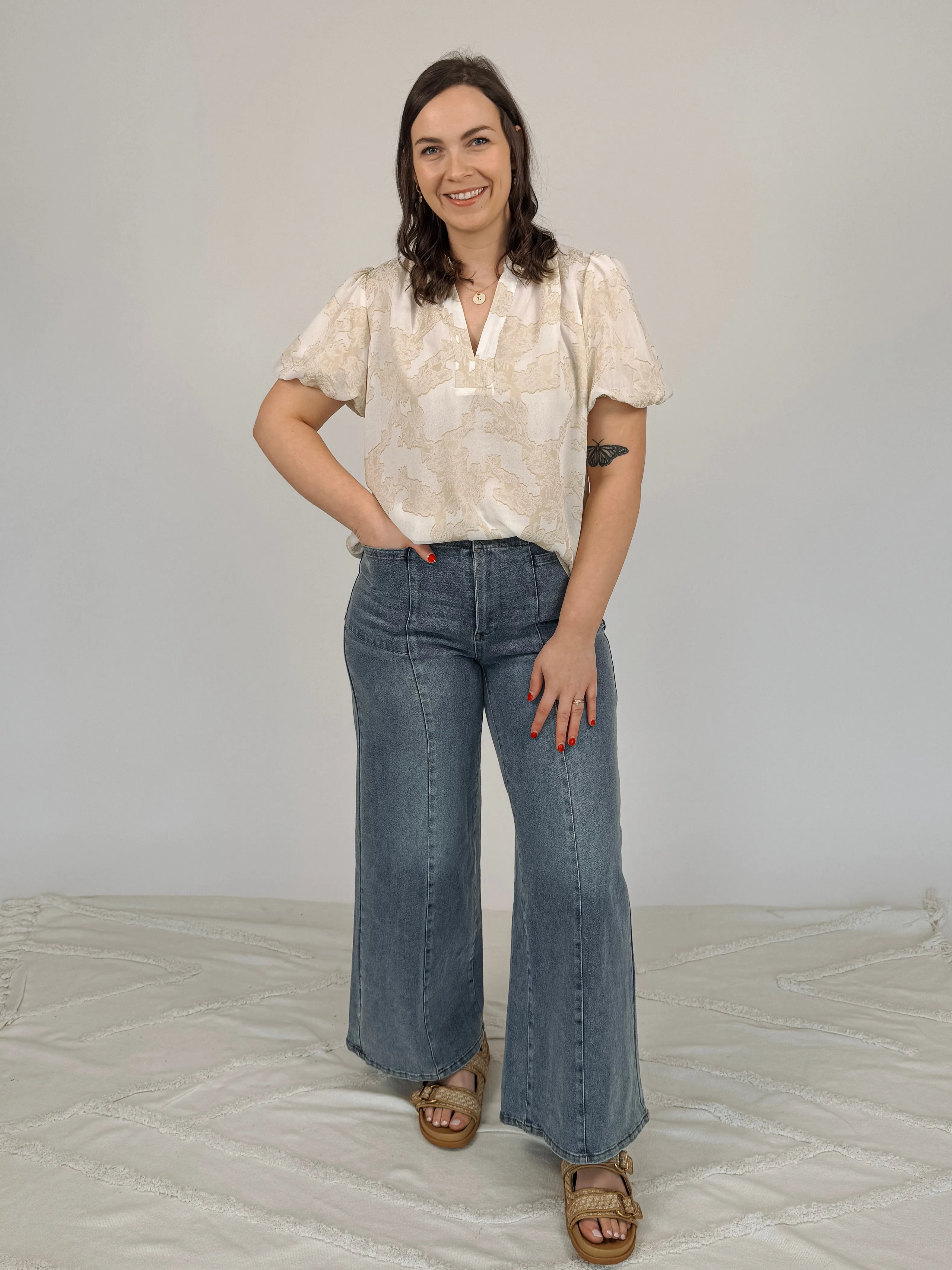 She's Timeless Ruffled Collar Blouse