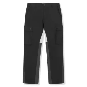 SIARR Flared Black Cargo Pants