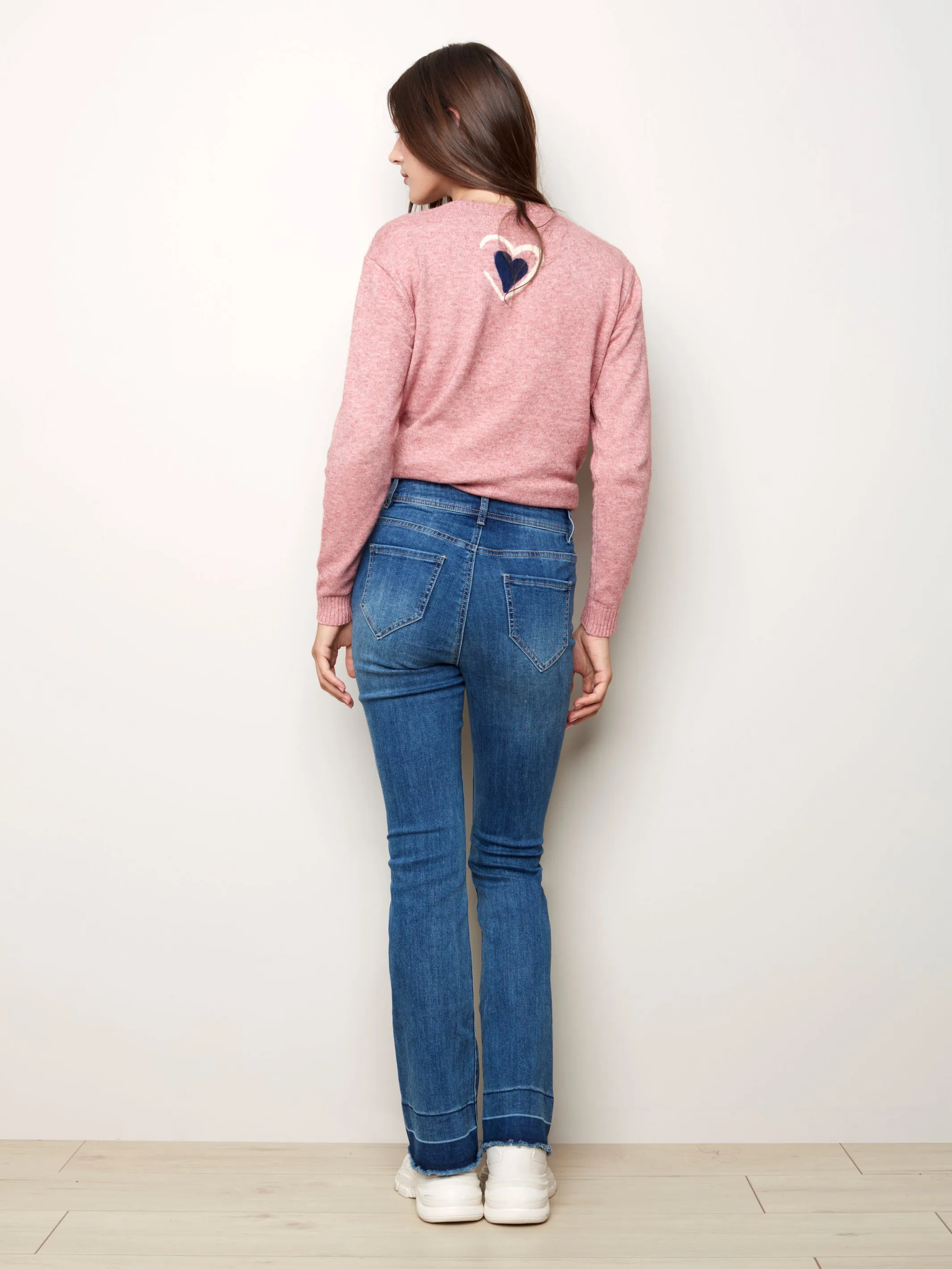 Solid Denim Flare Jean - C5368