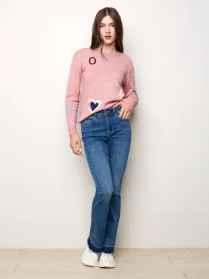 Solid Denim Flare Jean - C5368