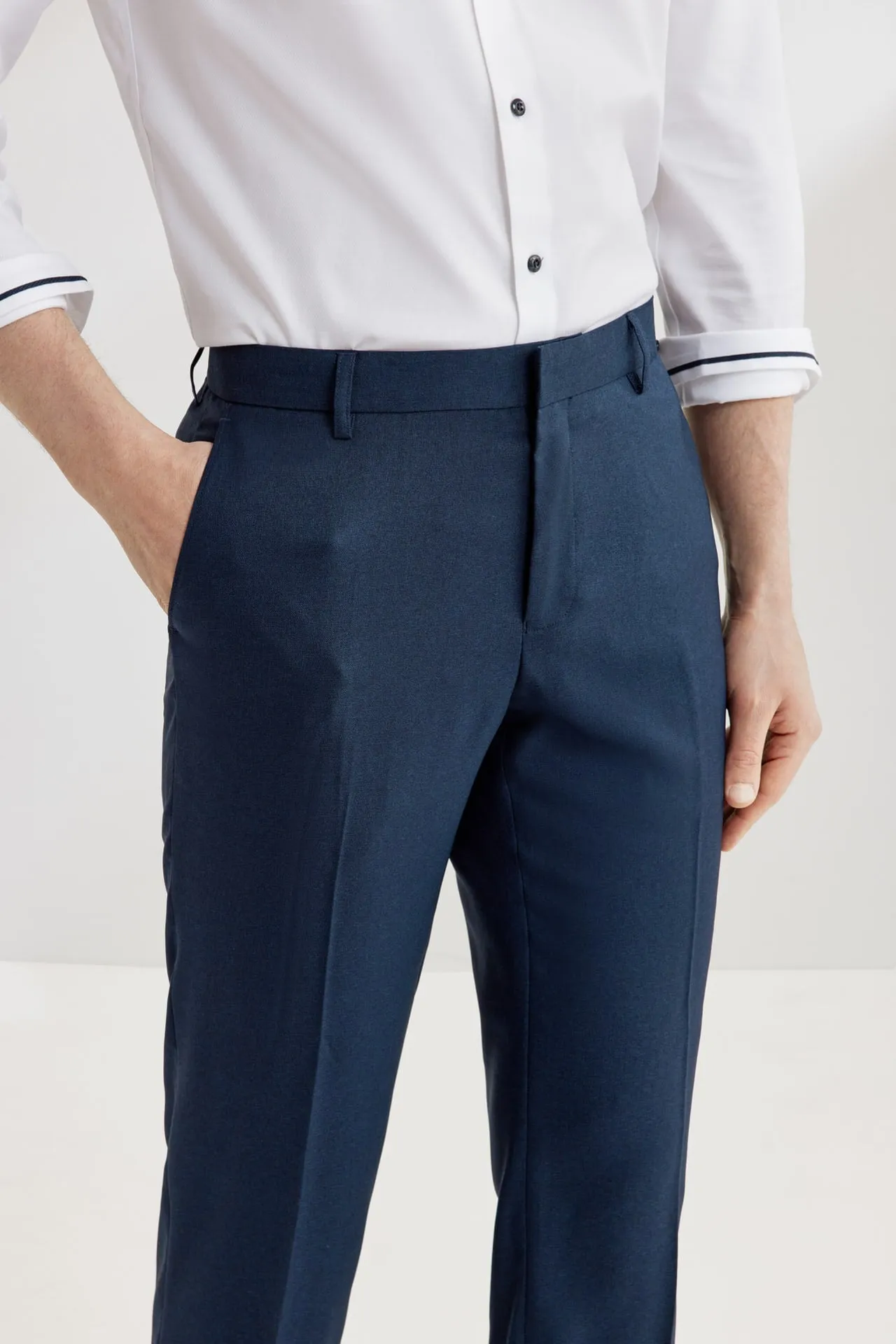 Teflon Finishing Stain Resistant Formal Pants in Smart Fit