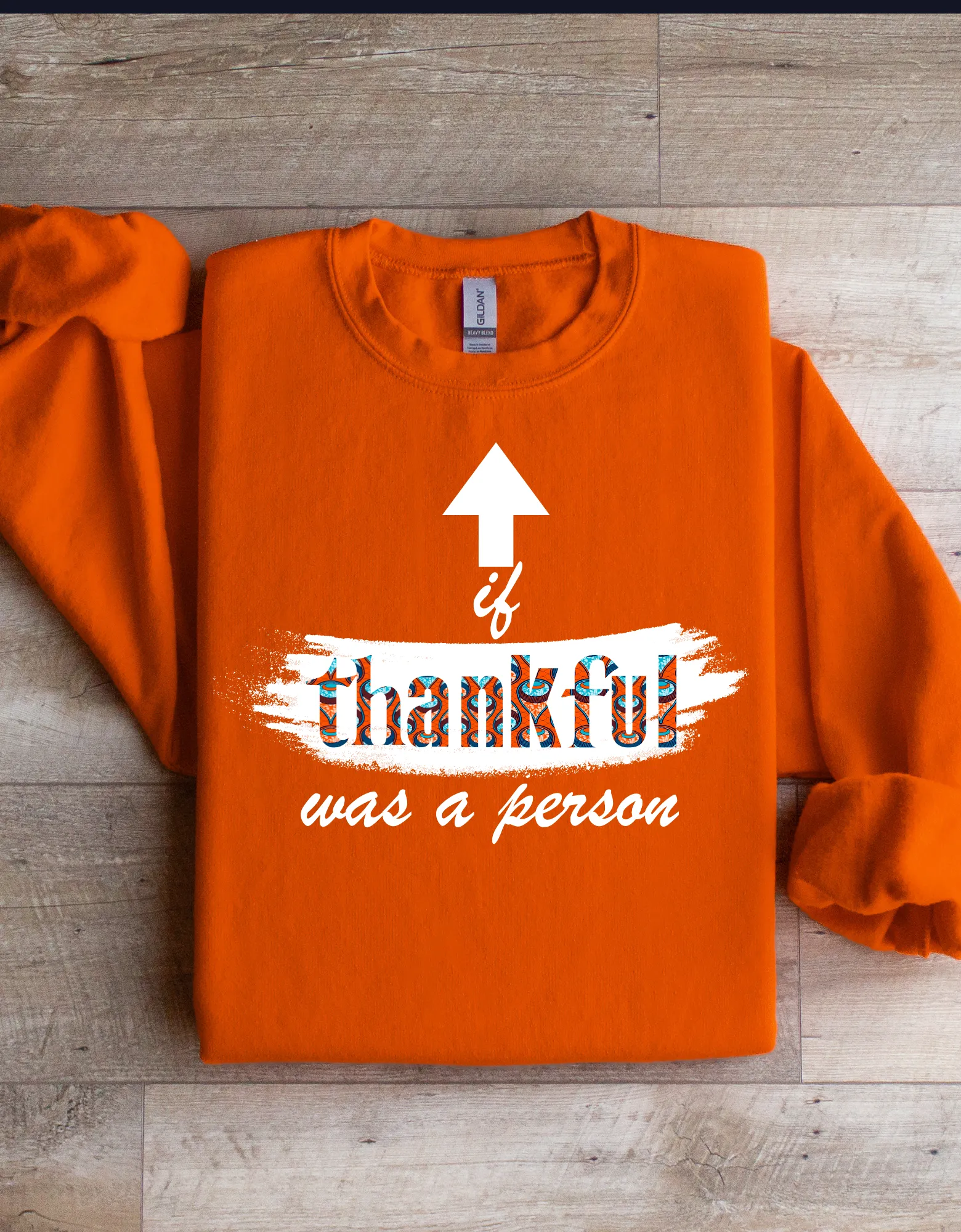 Thankful African Print Sweatshirt