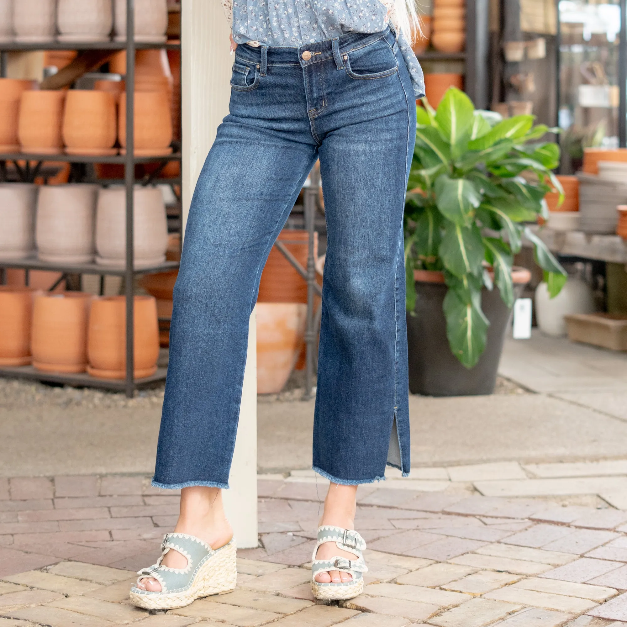 Timeless Mid Rise Cropped Straight Leg Regular & Plus Sizes