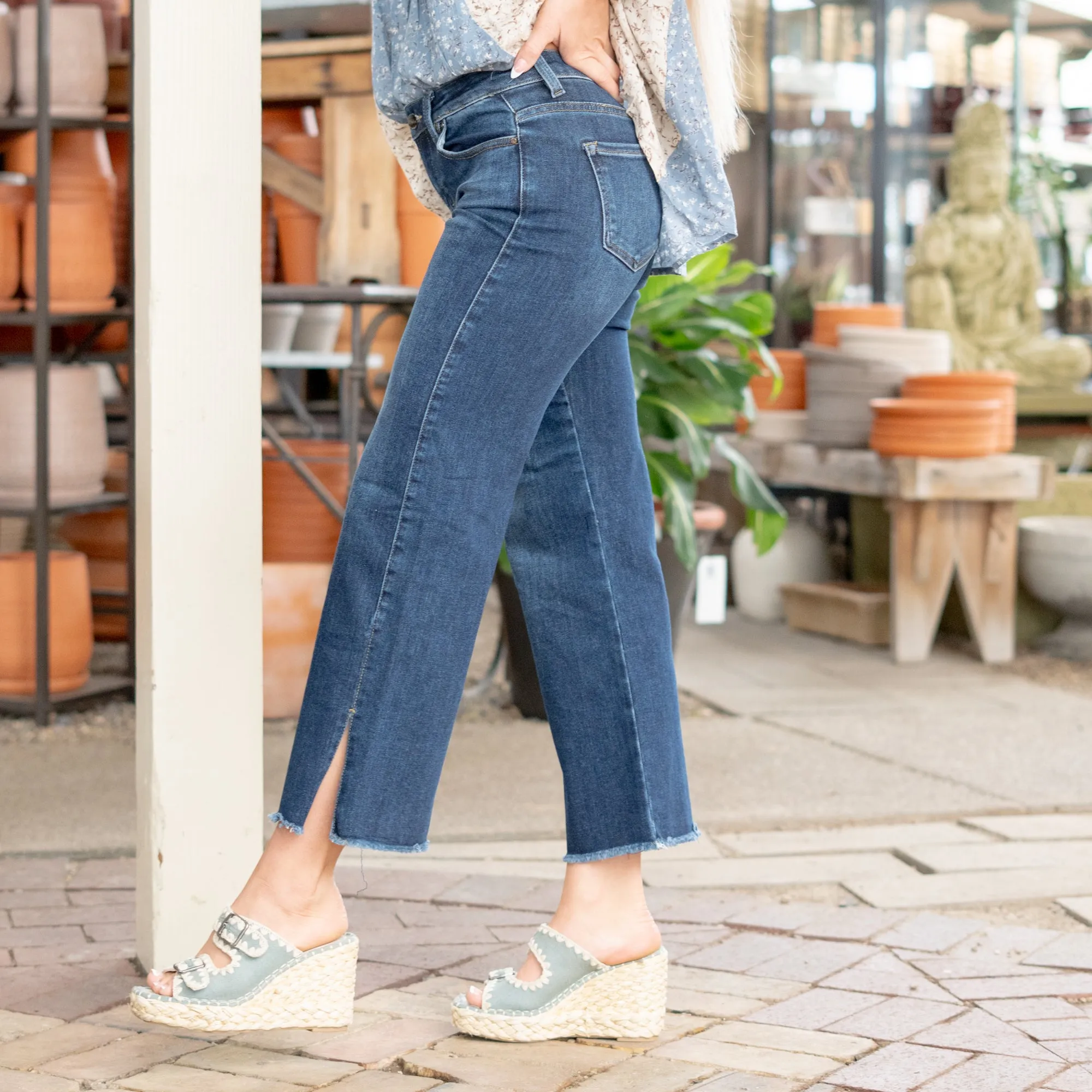 Timeless Mid Rise Cropped Straight Leg Regular & Plus Sizes