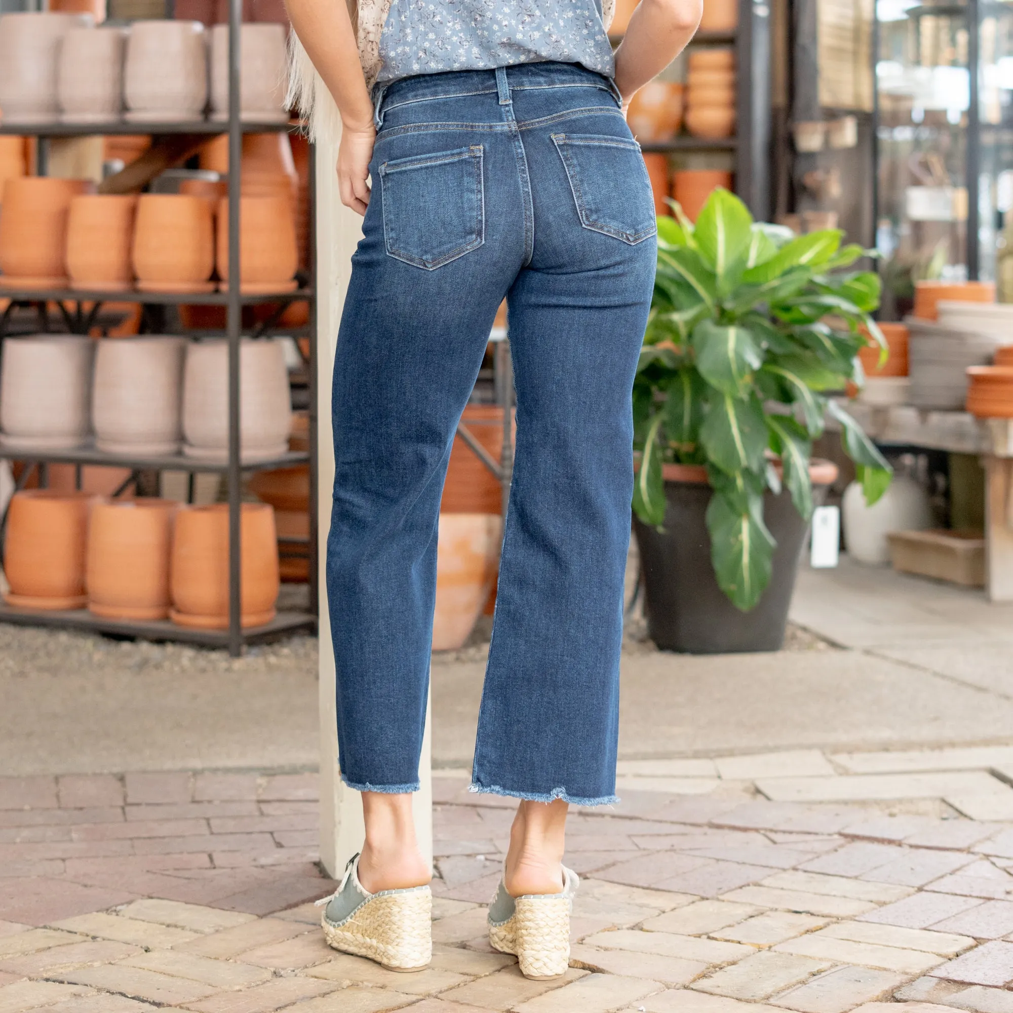 Timeless Mid Rise Cropped Straight Leg Regular & Plus Sizes
