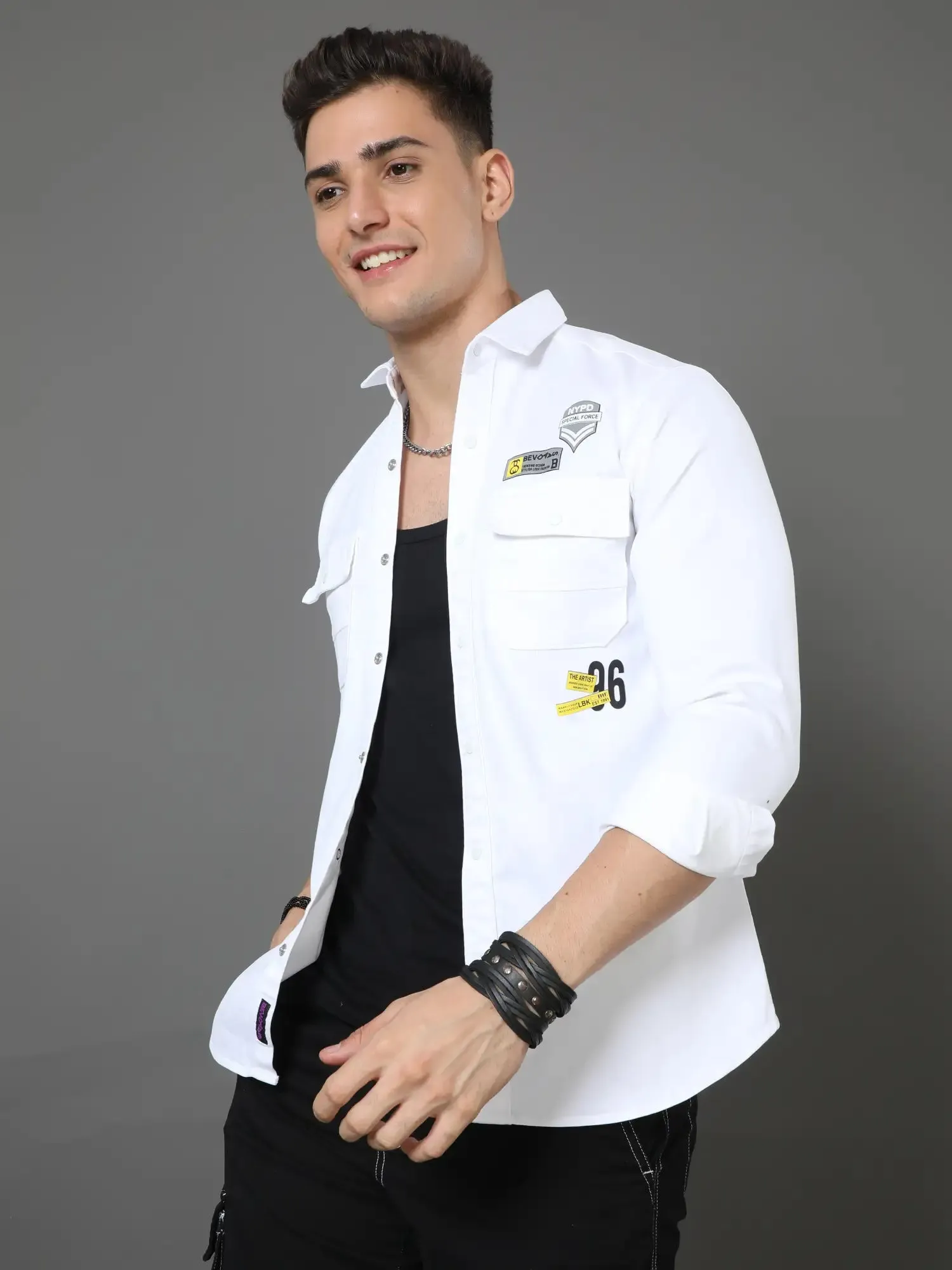 Timeless White Canvas Shirt