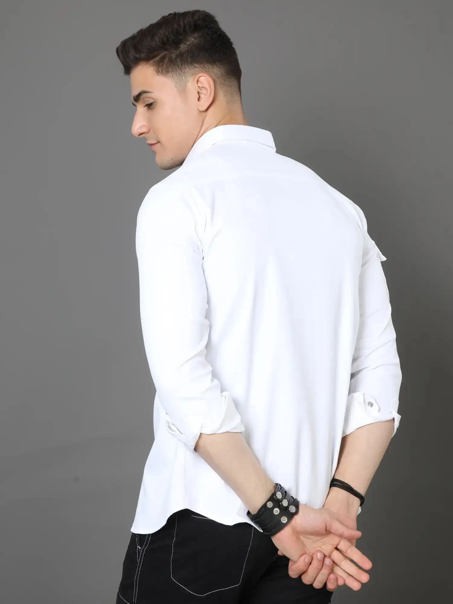 Timeless White Canvas Shirt