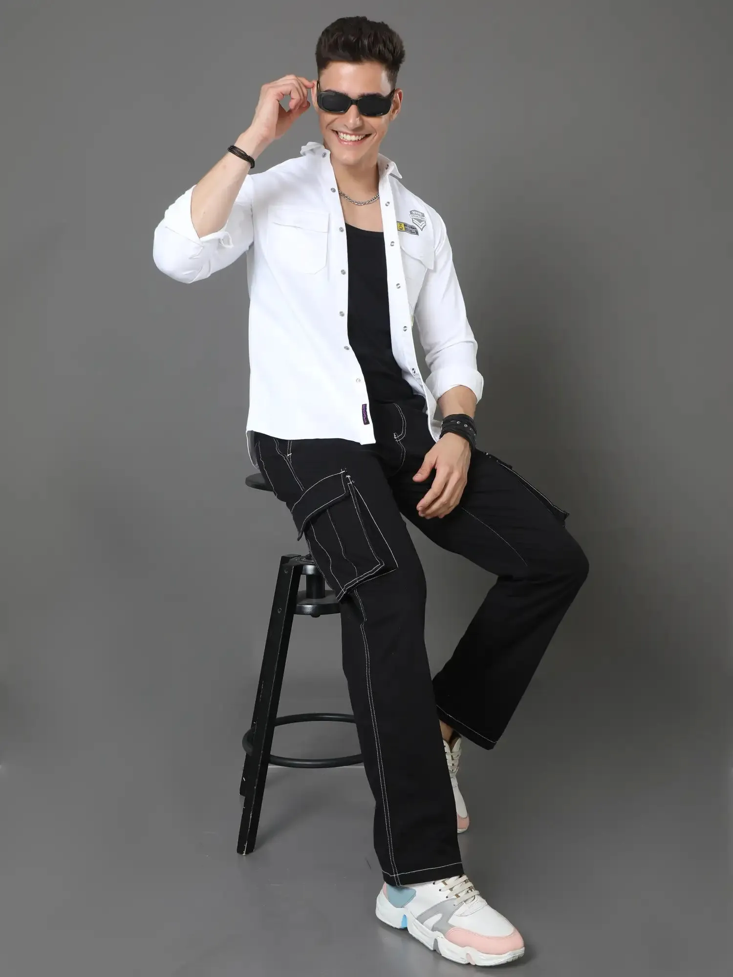 Timeless White Canvas Shirt