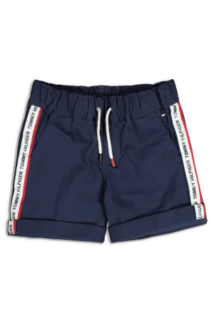 Tommy Jeans Kids Hilfiger Tape Chino Short Black Iris