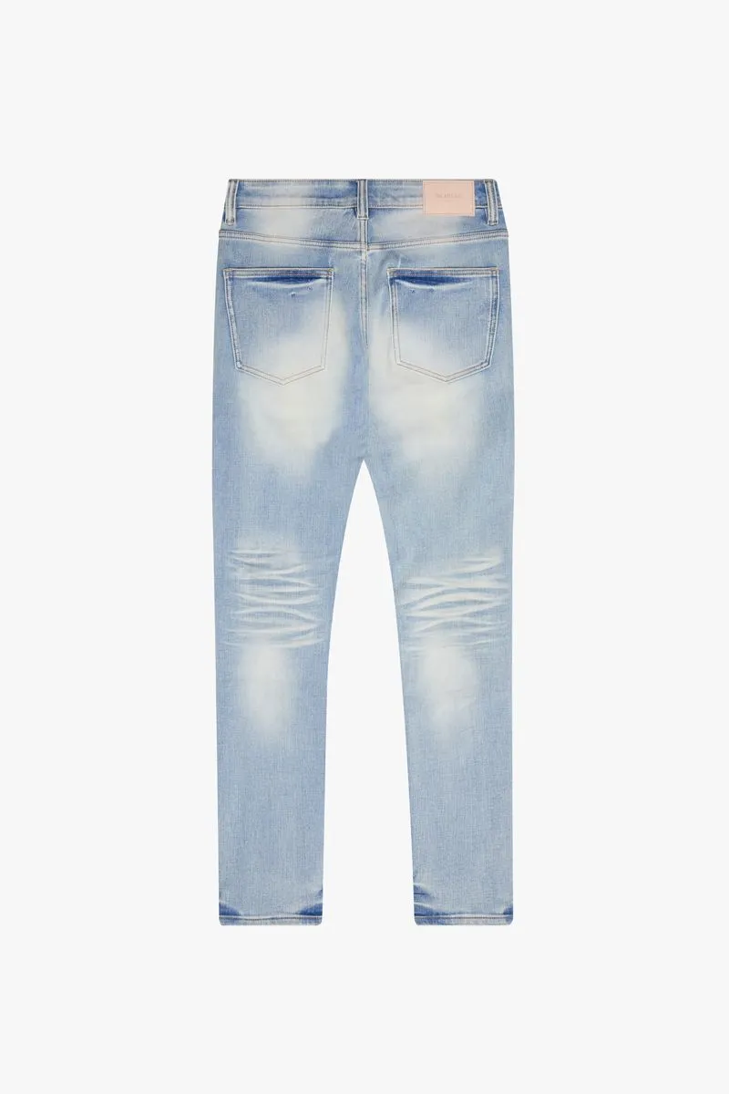 Valabasas "MR. FLEX" LIGHT WASH 4 WAY STRETCH SKINNY JEAN