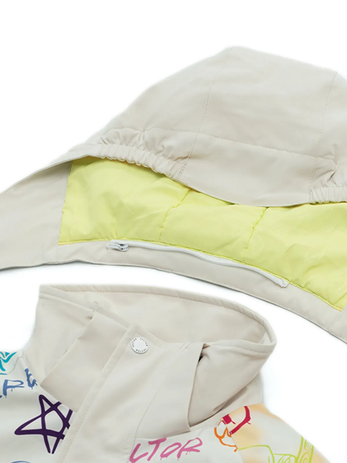 Vector Pastel Doodle Land Kids' Glow Anorak Jacket