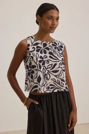Velvet Naeem Printed Top - Madrid