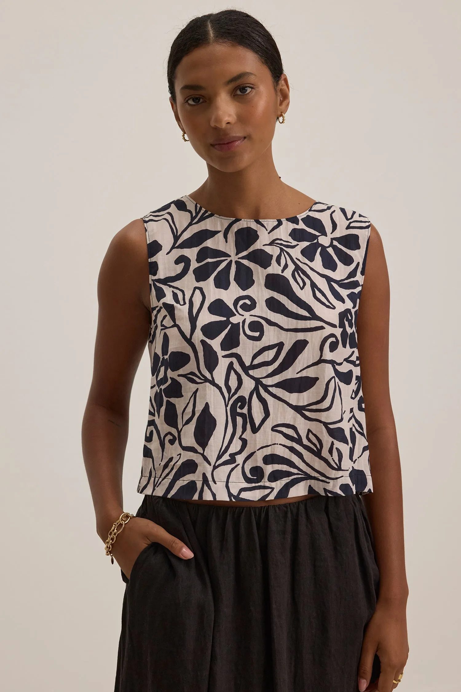 Velvet Naeem Printed Top - Madrid