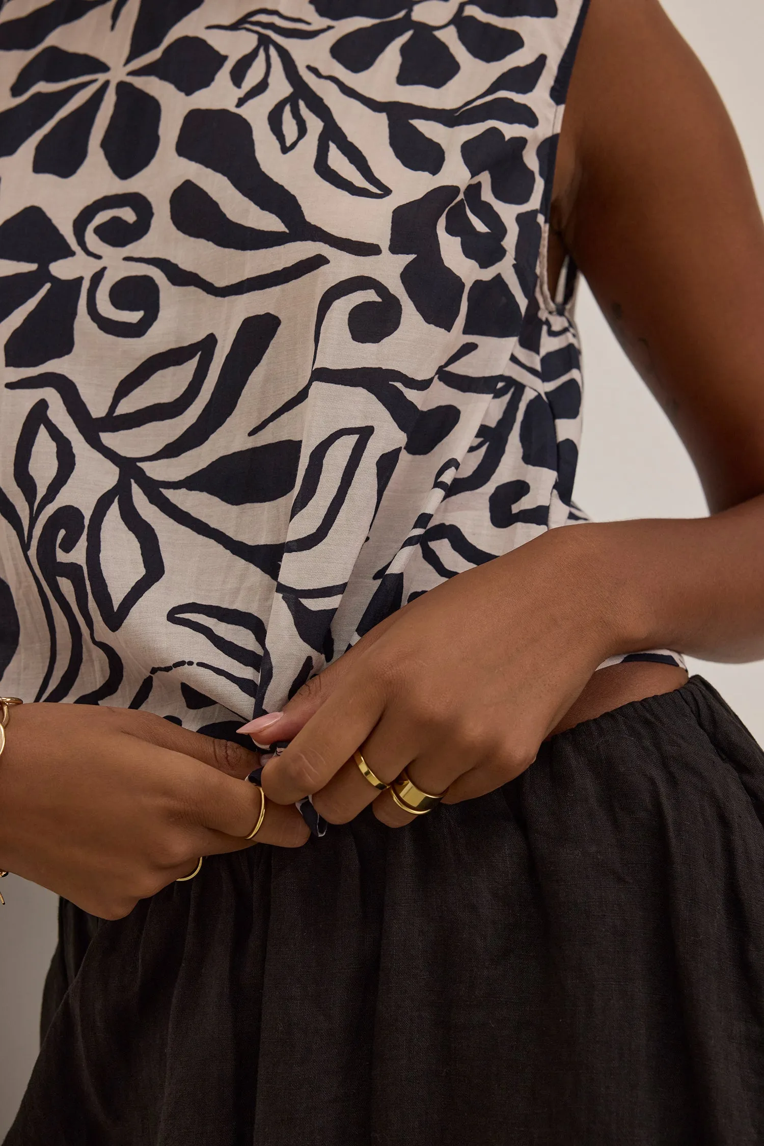 Velvet Naeem Printed Top - Madrid