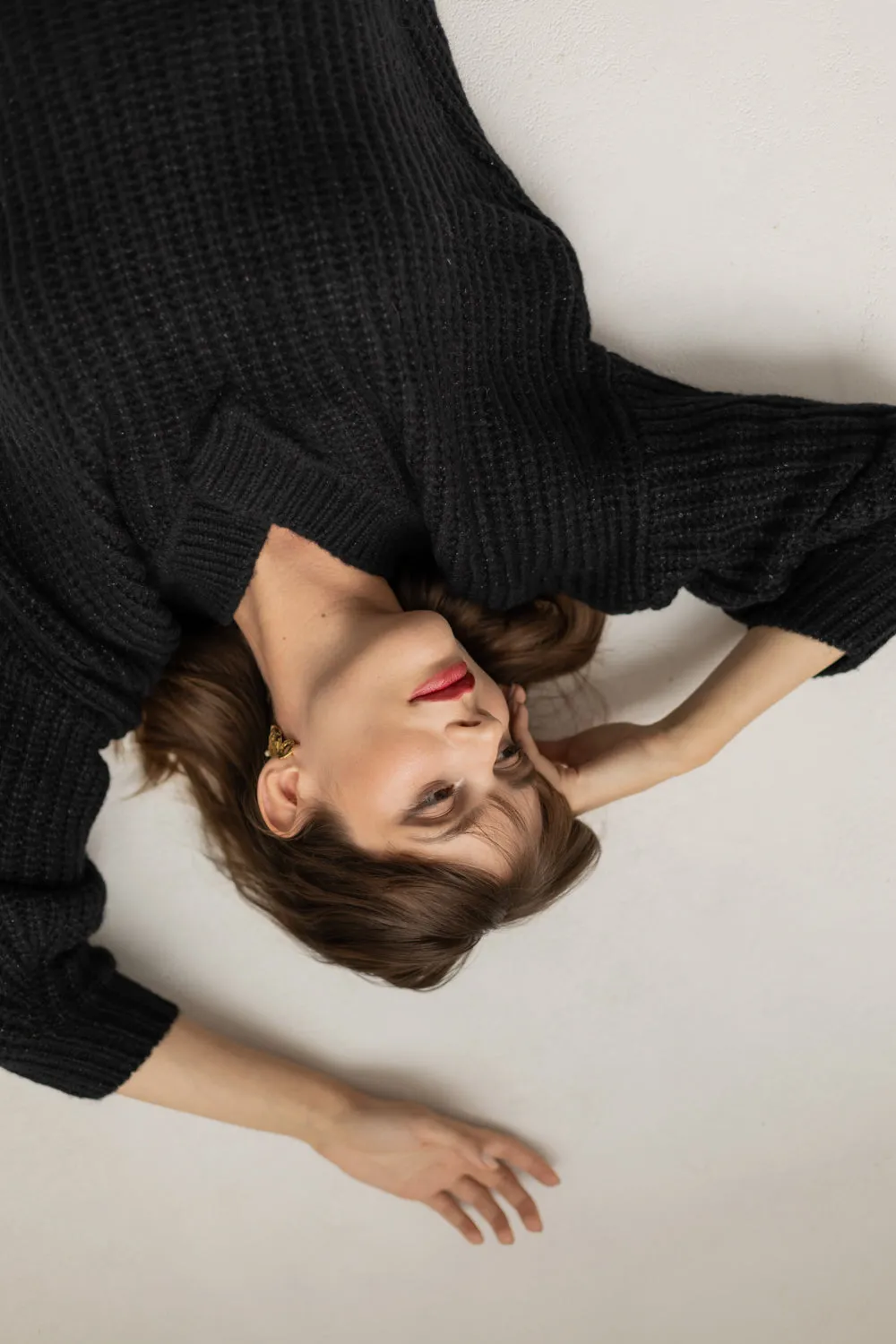Victoria Merino Wool Sweater - Black