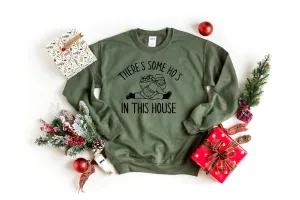 Vintage Comfort Holiday Girl Christmas Hoodie - Someone Hos House Slogan Vintage Comfort Holiday Girl Christmas Hoodie - Someone Hos House Slogan