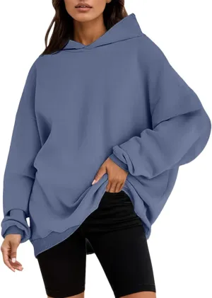 Women's Oversized Hoodies Fleece Hooded Sweatshirts Comfy Casual Pullover Fall Winter Outfits Loose Fit Tops