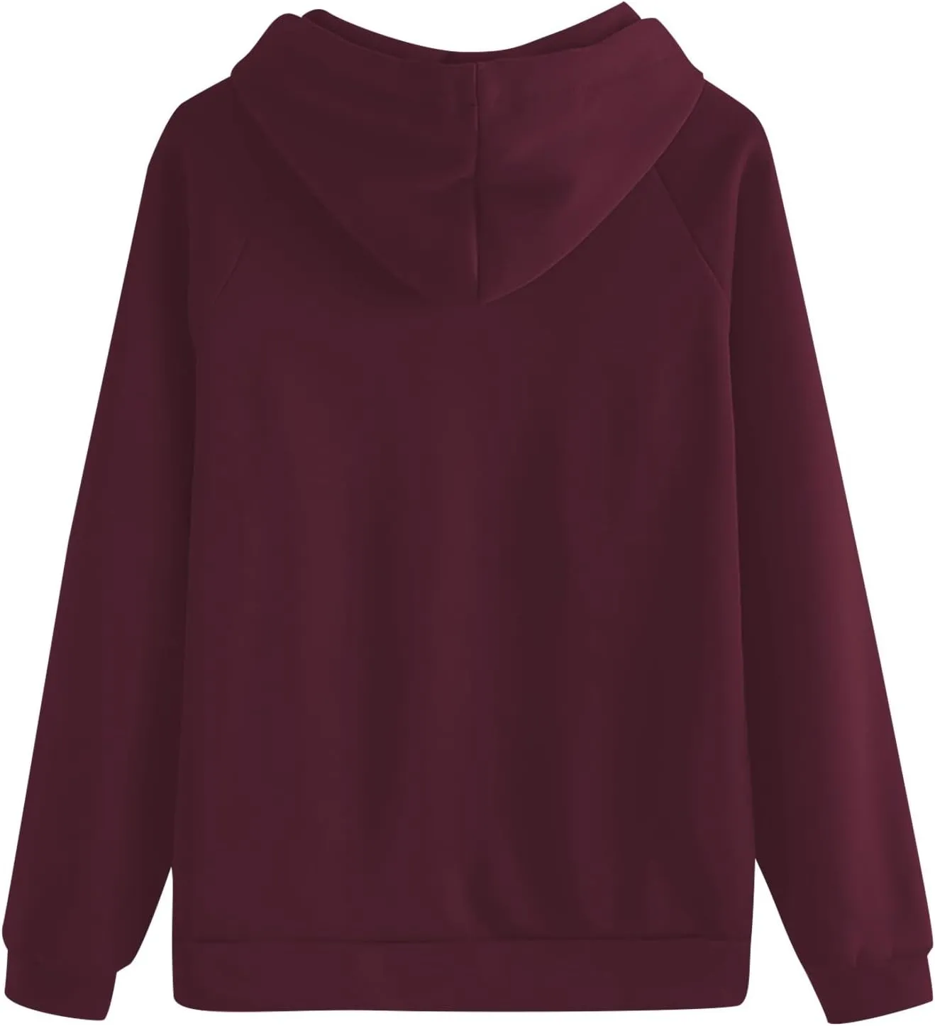 Womens Plain Winter Hoodies Oversized Casual Sweatshirt with Pocket Long Sleeve Hooded Sweater Basic Comfy Pullover