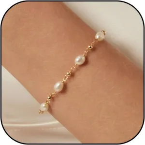 YANCHUN Pearl Jewelry Set for Women Pearls Necklace and Earring Set Wedding Jewelry Set for Brides Pearl Jewelry Costume