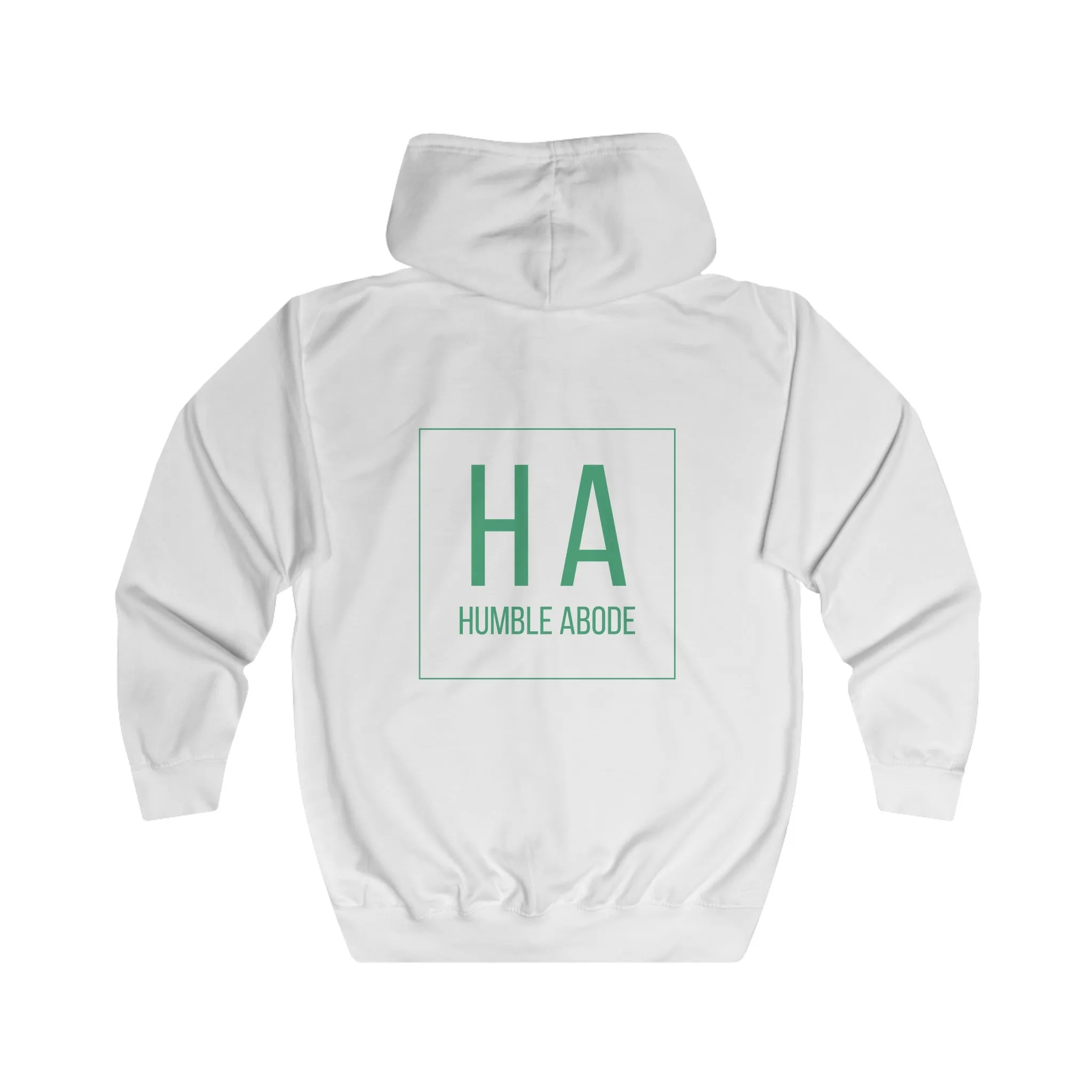 Zip-Up Unisex Hoodie - Light Colors w/ Bold HA Green Logo